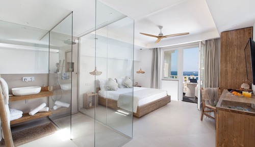 Habitación clásica doble, balcón, vistas al mar
