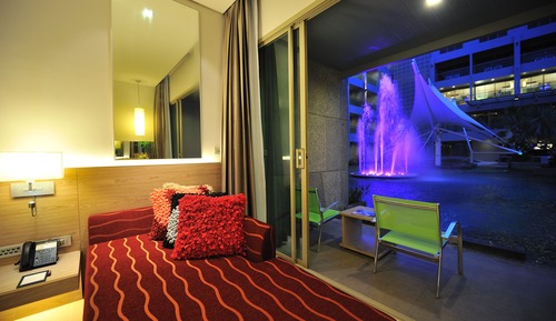 Habitación Deluxe con 2 camas individuales, acceso a la piscina