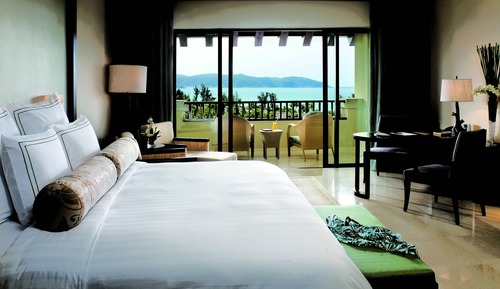 Habitación, 1 cama de matrimonio grande, vistas al mar