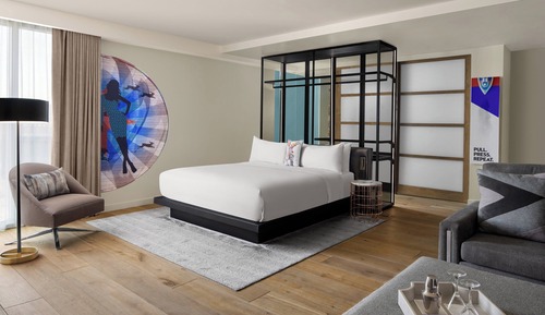 Suite estudio, 1 cama de matrimonio grande con sofá cama, no fumadores (View)