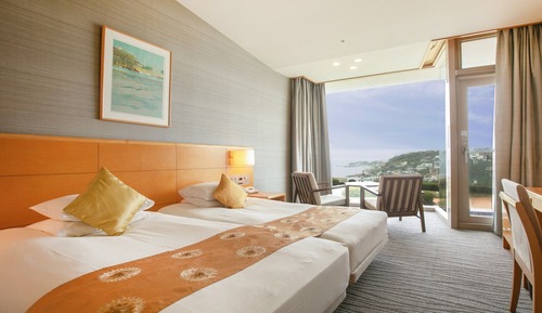 Habitación con 2 camas individuales (Hollywood Twin, Mt.Fuji Enoshima view)