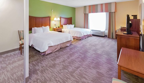 Habitación, 2 camas de matrimonio, accesible para personas con discapacidad, no fumadores