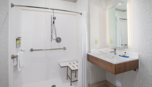 Habitación estándar, 1 cama de matrimonio grande (Communication, Roll-In Shower)