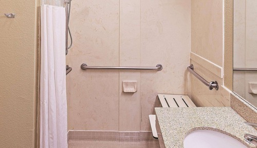 Habitación, 1 cama de matrimonio grande, accesible para personas con discapacidad (Roll-In Shower)