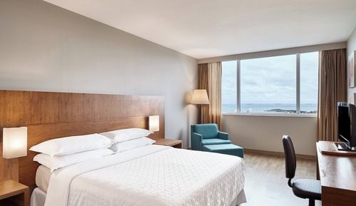 Habitación Deluxe, 1 cama de matrimonio grande, vistas al mar (Mid Floor)