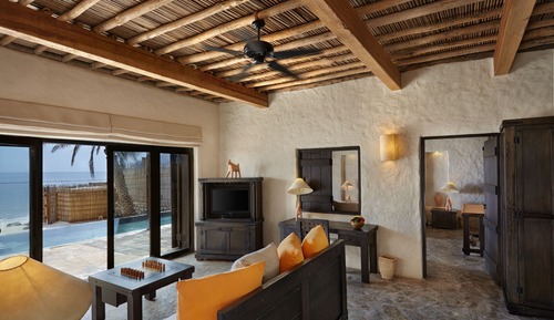 Villa, piscina privada, frente a la playa (Suite)