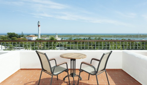 Habitación familiar doble, 2 camas individuales, mirando al mar