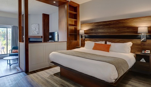 Suite, 1 cama de matrimonio grande con sofá cama, vistas a la montaña