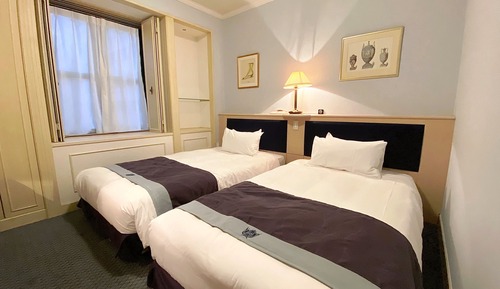 Habitación económica con 2 camas individuales, no fumadores (Donau Classic)