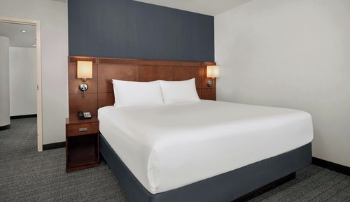 Suite, 1 cama de matrimonio grande con sofá cama, vistas a la ciudad