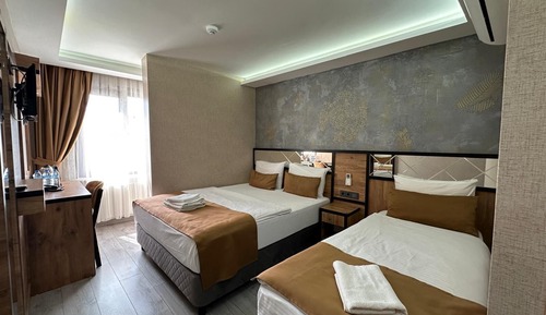 Habitación estándar con 2 camas individuales, varias camas