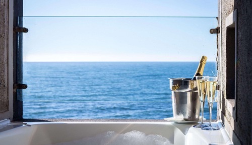 Suite estudio, 1 cama de matrimonio grande, vistas al mar