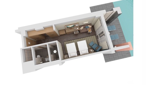Habitación Deluxe, vistas a la piscina