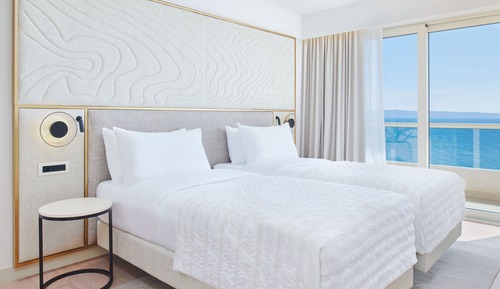 Suite presidencial, 2 habitaciones, balcón, vistas al mar