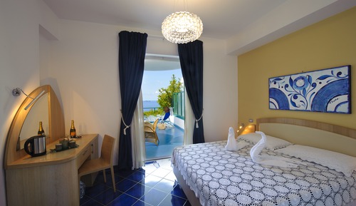 Habitación Deluxe doble, terraza, vistas al mar