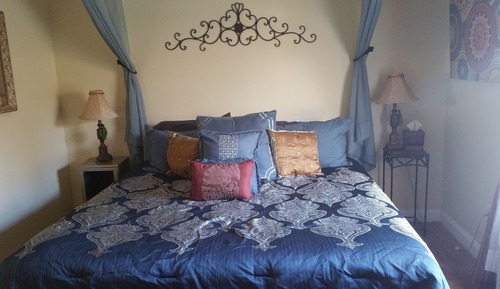 Habitación individual estándar, 1 cama de matrimonio grande, bañera (Moroccan Room)