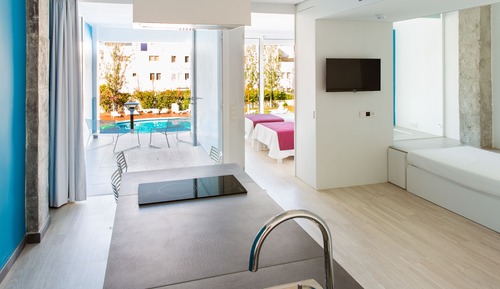Apartamento Premium, 1 habitación, balcón, vistas a la piscina