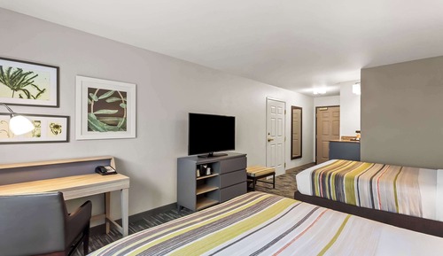 Habitación, 2 camas de matrimonio, accesible para personas con discapacidad, no fumadores