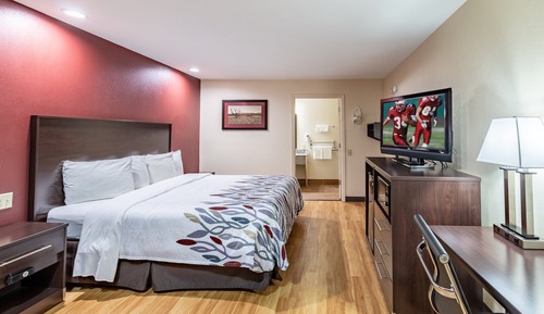 Habitación superior, 1 cama de matrimonio grande con sofá cama, no fumadores (Roll-In Shower)