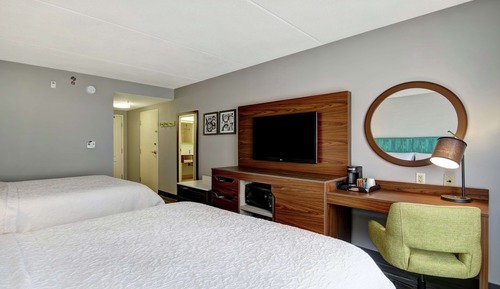Habitación básica, 2 camas de matrimonio, no fumadores