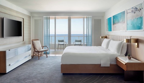 Habitación Club, 1 cama doble, vistas parciales al mar