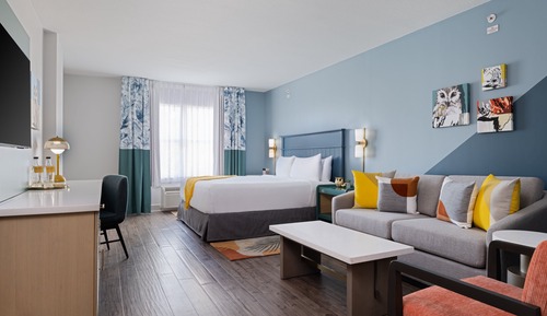 Suite, 1 cama de matrimonio grande con sofá cama