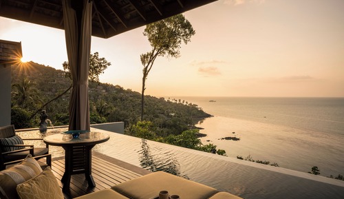 Villa panorámica, 1 cama de matrimonio grande, vistas al mar (Pool)