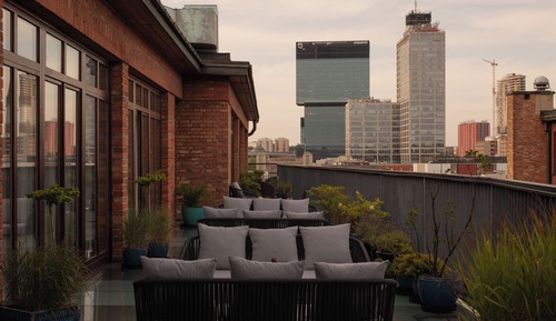 Habitación doble, terraza