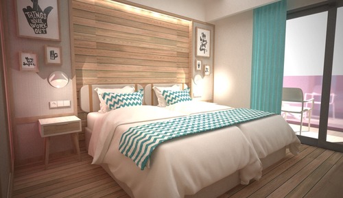 Habitación estándar con 1 cama doble o 2 individuales