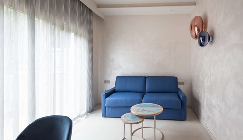 Suite, 2 camas de matrimonio, no fumadores, balcón (Living Room;with Sofabed)