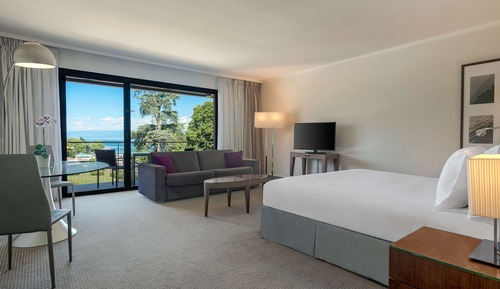 Suite estudio superior, 1 cama de matrimonio grande, cocina básica