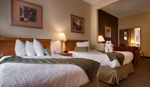 Suite, 2 camas dobles, no fumadores, frigorífico y microondas (Third bed is a Sofabed)