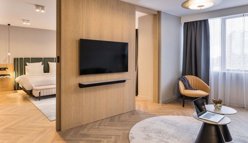 Suite junior, 1 cama de matrimonio grande con sofá cama