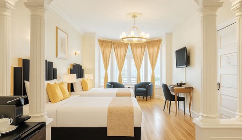Habitación cuádruple estándar, 2 camas de matrimonio