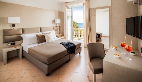 Habitación Deluxe con 1 cama doble o 2 individuales, balcón, vistas al mar