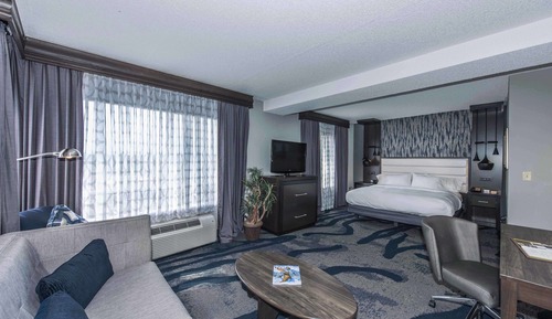 Suite estudio, 1 cama de matrimonio grande con sofá cama
