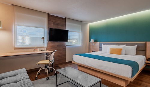 Habitación, 1 cama de matrimonio con sofá cama