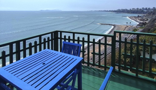 Habitación de lujo, 1 cama de matrimonio, balcón, vistas al mar (Mirador 3)