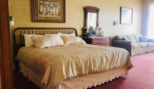 Habitación, 1 cama de matrimonio grande con sofá cama, vistas al río