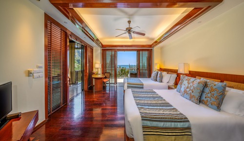 Habitación Deluxe, 2 camas dobles, vistas al mar (Premium Deluxe)
