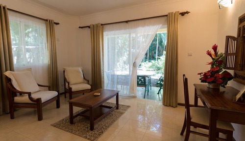 Habitación superior, 1 cama de matrimonio grande, terraza, en la zona del jardín