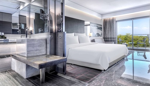 Suite superior, 1 cama de matrimonio grande con sofá cama, vistas al mar