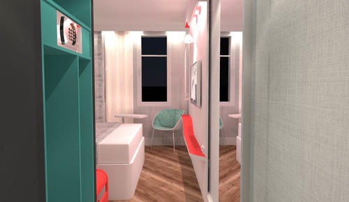 Habitación, 1 cama doble, balcón