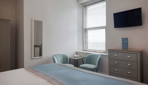 Habitación doble, 1 cama de matrimonio grande, vistas al mar