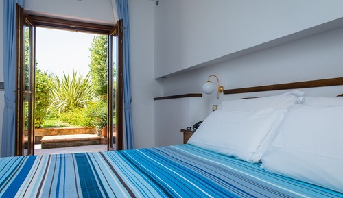 Habitación estándar con 1 cama doble o 2 individuales, vistas al jardín