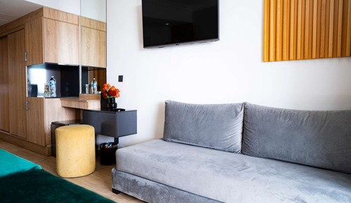 Habitación familiar, vistas al jardín