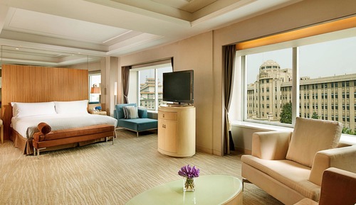 Habitación de lujo, 1 cama de matrimonio grande, vistas a la ciudad
