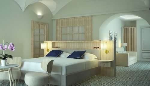 Suite Deluxe, 1 cama de matrimonio grande con sofá cama (One-Bedroom Suite Terrace SeaView)