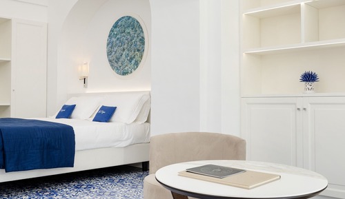 Suite junior, 1 cama de matrimonio grande con sofá cama (Modern Junior Suite terrace sea view)