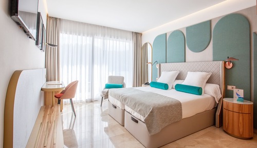 Habitación doble de uso individual, balcón, vistas al mar